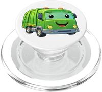 Dumpy The Garbage Truck Sorridente Personaggio Design per Bambini PopSockets PopGrip per MagSafe