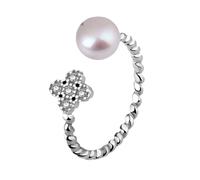 DUMRALBQE Anelli Anello da donna creativo Open Clover Jewellery per L'uso Quotidiano