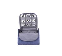 DUMRALBQE Borsa per Elettronica Digitale Borse di archiviazione for cavi multifunzionali Caricatore carica Accessori for tesori per Il Trasporto Quotidiano(Blu)