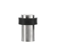 DUMRALBQE Fermaporta Antivento Paraurti Rotondo in Acciaio Inossidabile for la Parte Superiore della Porta per Interni per Proteggere Le Pareti(Silver 2,60mm)