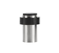 DUMRALBQE Fermaporta Antivento Paraurti Rotondo in Acciaio Inossidabile for la Parte Superiore della Porta per Interni per Proteggere Le Pareti(Silver 1,28mm)