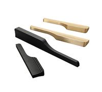 DUMRALBQE Maniglia per Porta Dell'armadio L'oro Armadio cassetto del guardaroba manico nero Rame Colore Maniglia per Mobili(Schwarz,128mm)