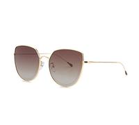 DUMRALBQE Occhiali da Sole Retro Via polarizzata Parasole occhiali da sole donne ripresa UV anabbagliante Sport Occhiali per Uso Esterno(Marrone)