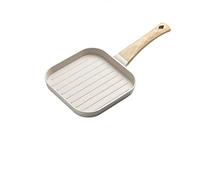 DUMRALBQE Padella per Griglia Quadrata Non-stick Steak Frying Pan with Stripes for Home per Pentole da Cucina