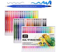 DUMRALBQE Pennarelli Pennarelli a doppia punta for pennarelli a Libri da colorare per Disegnare Graffiti(36 colors)