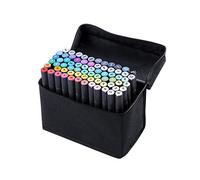 DUMRALBQE Pennarelli Pennarelli artistici a doppia punta Pennarello artistico a testa per Disegnare Graffiti(60 colors)