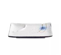 DUMRALBQE Piatto per Gnocchi con Piattini Piatto for Ravioli con Scomparti for stoviglie in Ceramica Semplice per Uso Ripetuto(Style 2)