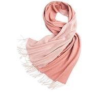 DUMRALBQE Sciarpa da Donna Acqua Ripple solido colore fronte-retro a prova di freddo inverno sciarpa modo delle signore Bib Scialle per L'uso Quotidiano(Rosa)