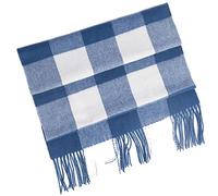 DUMRALBQE Sciarpa da Donna Signore Plaid Scarf Autunno e Inverno Decorazione a freddo a prova di scialle Twill per L'uso Quotidiano(Blue)