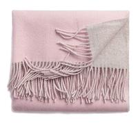 DUMRALBQE Sciarpa da Donna Signore su due lati Scialle e colori sciarpa calda adatto for l'autunno l'inverno per L'uso Quotidiano(Pink and gray)