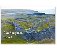 Dún Aonghasa - Forte di Aongus, Isola di Inishmore, Isole Aran, contea di Galway, Irlanda occidentale, Europa, design 1, magnete per frigorifero