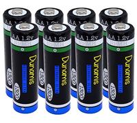 Dunamis - Confezione da 8 batterie ricaricabili NiMH, 1,2 V, AA, 1300 mAh, capacità media, adatte per la maggior parte degli usi standard, tra cui luci solari da giardino