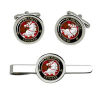 Dunbar Clan Scozzese Gemelli E Fermacravatta Set