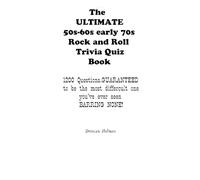 Duncan Holmes The ULTIMATE 50s-60s-early 70s Rock and Roll Trivia Qu (Tascabile)