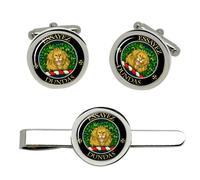 Dundas Clan Scozzese Gemelli E Fermacravatta Set