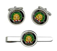 Dundas Clan Scozzese Gemelli E Fermacravatta Set