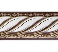 Dundee Deco BD5015 - Carta da parati autoadesiva in finto stile vittoriano, in stile vittoriano, con corda color malva, design astratto, rotolo da 10 m x 5 cm