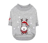 DUNDER Maglietta Top per cane Maglioncino invernale Grigio L