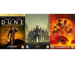Dune 3 Film Collection DVD - Dune By David Lynch/Dune 2021/Dune Part Two 2024 DVD - Dune By David Lynch/Dune 1-2 DVD Collection