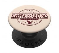 Dune dell'orso addormentato Michigan - Etichetta MI Dune dell'orso addorment PopSockets PopGrip Adesivo