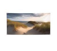 dune sulla spiaggia Banner e cartelli per esterni interni decorazione per feste Banner personalizzato con occhielli sfondo compleanno segno poster sfondo foto sfondo per eventi di nozze medio