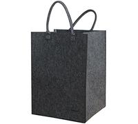 DuneDesign Borsa di Feltro Sintetico 43x38x60cm per bucato Giocattoli Grigio