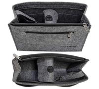 DuneDesign Organizer Borsa 27x10x16cm Organizzatore Feltro Borsa interna Grigio