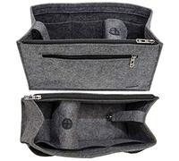DuneDesign Organizer Borsa 36x12x22cm Organizzatore Feltro Borsa interna Grigio