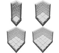 Dungeon Corner Tile Compatible with Dwarven Forge - Stone Finish Gaming Terrain