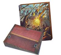 Dungeon Craft Castles & Keeps Terrain Set per DND & RPG - 1000+ piastrelle cancellabili a secco/bagnato su entrambi i lati - Pezzi modulari della mappa del castello per giochi da tavolo e mappe di