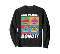 Dungeon Crawler Carl God Damnit Donut Cat Pop Art Book Felpa