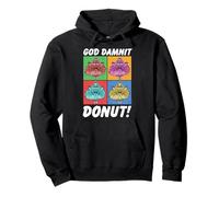 Dungeon Crawler Carl God Damnit Donut Cat Pop Art Book Felpa con Cappuccio