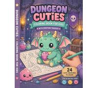 Dungeon Creatures Coloring Book for Kids: 24 Cute Monsters to Color with Emotion Tracker | Kids Coloring Book for Relaxation and Creativity | Libro para Colorear Infantil