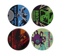 Dungeon & Draghi Mostri 4-Piece Metallo Drink Sottobicchiere Set