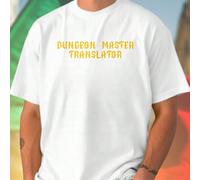 DUNGEON MASTER TRANSLATOR ARE YOU SURE WHAT S YOUR AC MAKE AN INTELLIGENCE CHECK Divertente Maglietta Uomo Idea Regalo Creativo Moda Estiva Tee Casual Gioco Nerd Esclusivo Offerta Speciale Promo Scont