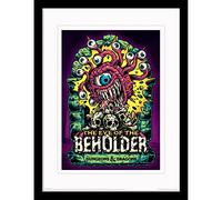 Dungeons and Dragons Print in Black Picture Frame Collector Edition (Beholder Design) Dungeons and Dragons Wall Art, 30 cm x 40 cm, regali Dungeons and Dragons - Prodotto ufficiale