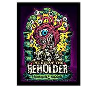Dungeons and Dragons Print in Black Picture Frame Collector Edition (Beholder Design) Dungeons and Dragons Wall Art, 30 cm x 40 cm, regali Dungeons and Dragons - Prodotto ufficiale