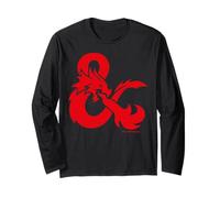 Dungeons And Dragons Red Logo Maglia a Manica