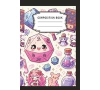 Dungeons and Dragons, RPG, Kawaii adorable Dungeon Master Composition book: Perfect for the Dungeon Master who loves to be cute