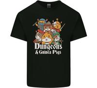 Dungeons And Guinea Pig Gioco Di Ruolo Uomo Cotone T-Shirt Tee Top