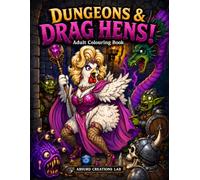 Dungeons & Drag Hens Adult Colouring Book