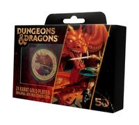 Dungeons & Dragons - Moneta placcata in oro 24 carati per 50° anniversario con stampa a colori