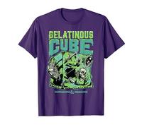 Dungeons & Dragons Acid Gelatinous Cube Maglietta, Uomo, Viola, M