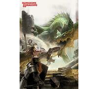Dungeons & Dragons - Adventure - Poster videogioco - Dimensioni 61 x 91,5 cm + 1 confezione di tesa Powerstrips® - Contenuto 20 pezzi