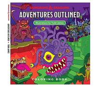 Dungeons & Dragons Adventures Outlined Coloring Book Wizards Coast Libri (PC)