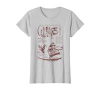 Dungeons & Dragons Anatomy Chart for Rust Monster Maglietta, Donna, Argento, 3XL