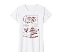 Dungeons & Dragons Anatomy Chart for Rust Monster Maglietta, Donna, Bianco, 3XL