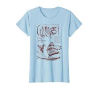 Dungeons & Dragons Anatomy Chart for Rust Monster Maglietta, Donna, Celeste, XL