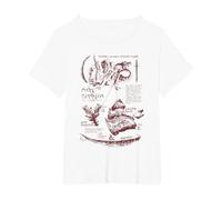 Dungeons & Dragons Anatomy Chart for Rust Monster Maglietta, Donna Plus-Size, Bianco, 5X