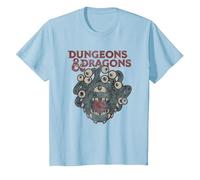 Dungeons & Dragons Beholder Die Maglietta, Bambini, Celeste, 2 Anni